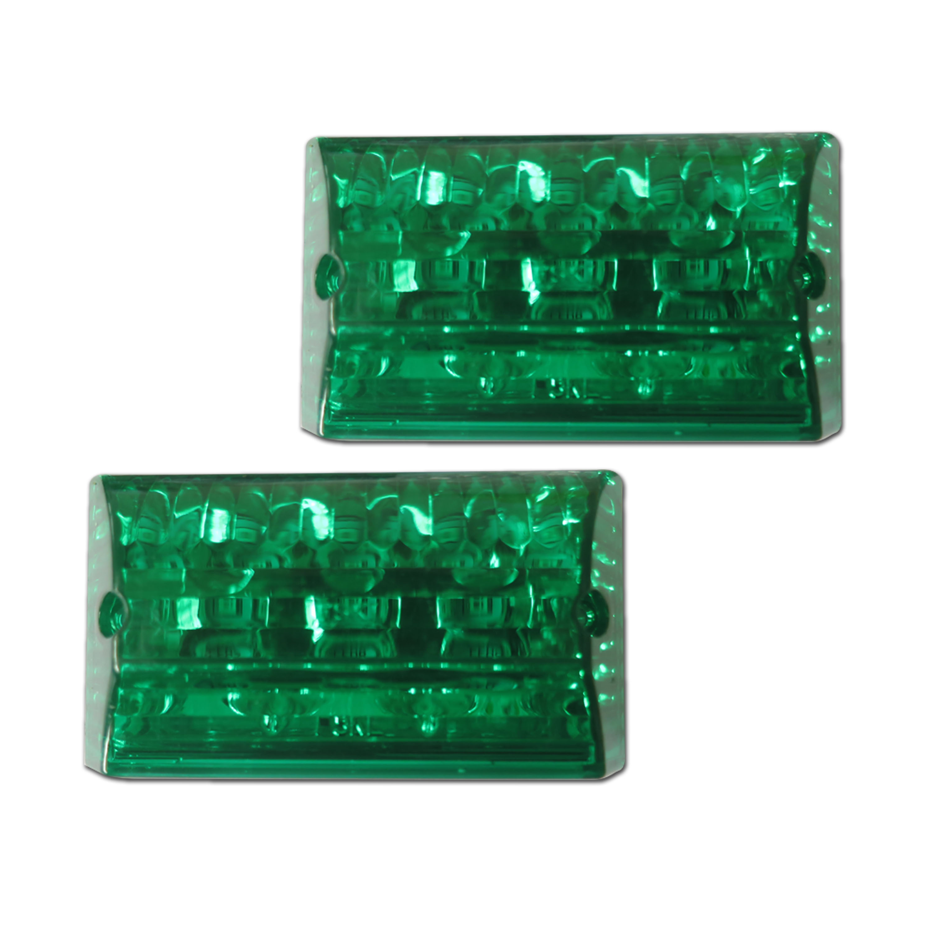 LED SIDE MARKER LAMP 12V 8PCS LED 86X61X31MM GREEN GSE GERMANY